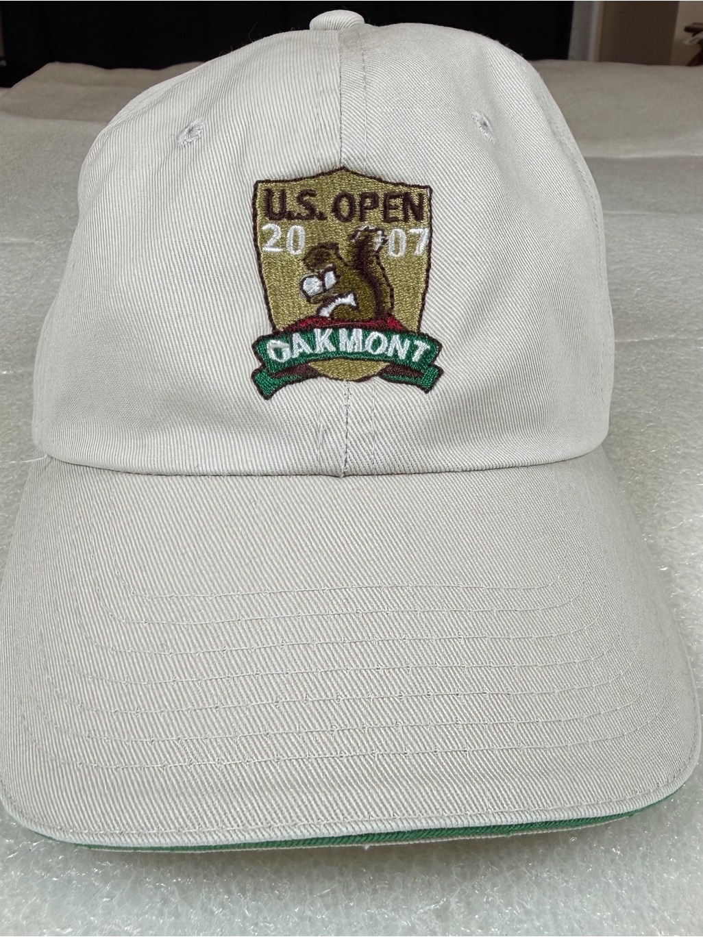 2007 Official Us Open Oakmont Usga Member Strap-Back Hat Cap Golf Note